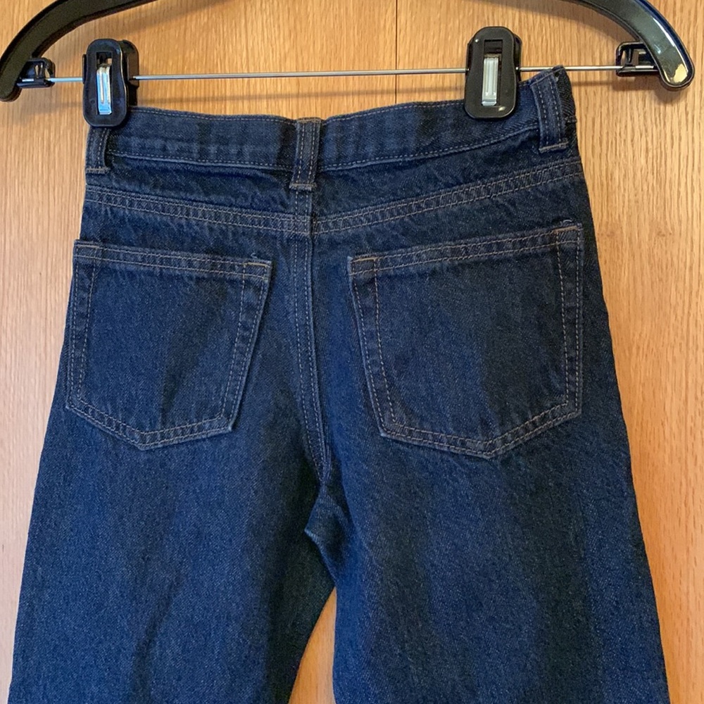 Crazy 8 ROCKER blue jeans dark cotton denim size 10 boy’s adjustable waist EUC